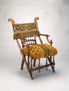 George_Jacob_Hunzinger,_American,_born_Germany,_1835-1898._Armchair,_designed_1869_patented_March_30,_1869._Wood,_original_upholstery